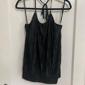 Fun, black, halter top! Size Large.